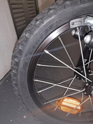 Bicicleta infantil naranja