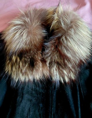 Chaqueton largo de piel autentica