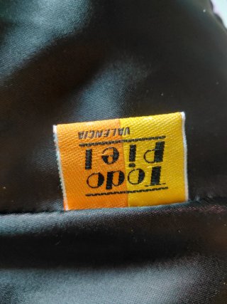Chaqueton largo de piel autentica