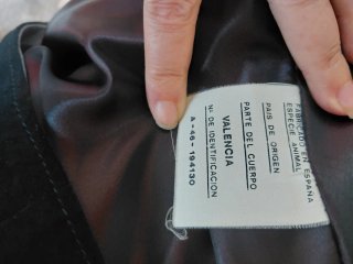 Chaqueton largo de piel autentica