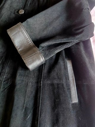 Chaqueton largo de piel autentica