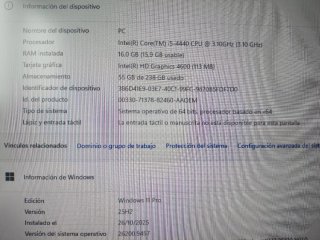 Ordenador I5 16GB RAM