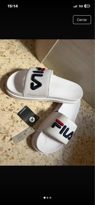 Chanclas Fila Blancas Nuevas Talla [Talla]