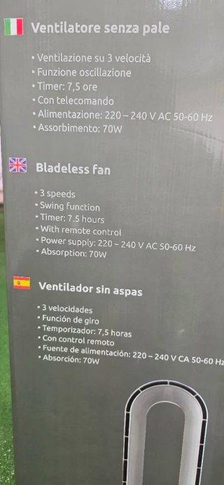 Ventilador Torre Melchioni MF 2519BLS