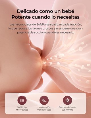 Sacaleches eléctrico Momcozy con calor y masaje