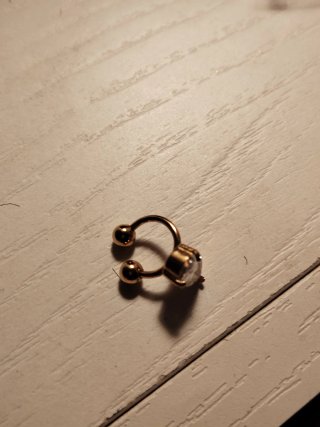 Pendiente Piercing Acero Dorado