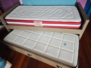 Cama nido con 2 colchones viscoelásticos