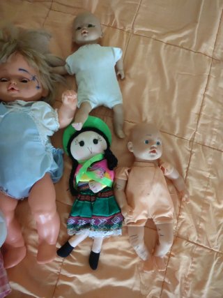 Lote de 6 Muñecas Antiguas