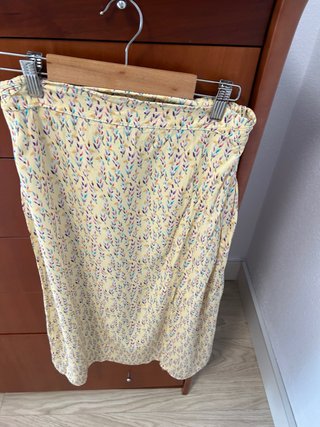 Falda midi estampada