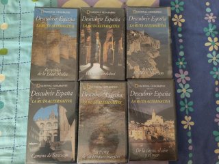 Lote 6 VHS Descubrir España National Geographic