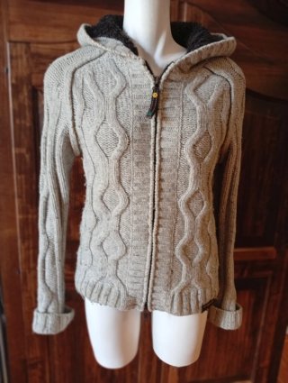 Giubbotto maglia vintage Energy beige