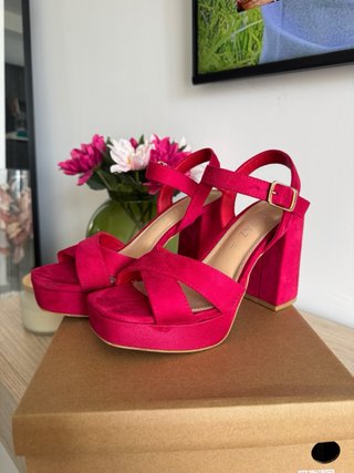 Sandalias plataforma Marypaz fucsia