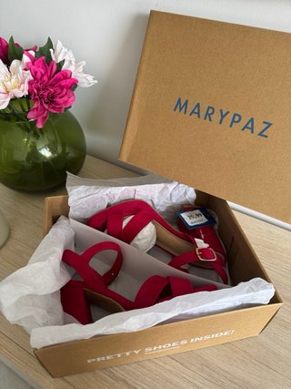 Sandalias plataforma Marypaz fucsia