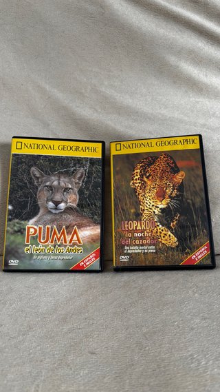2 DVDs National Geographic: Puma y Leopardo