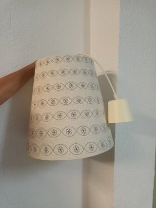 Lámpara de techo Ikea tela beige