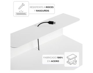 Estantería de mesa blanca