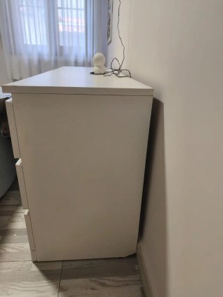 Cajonera organizadora beige y blanca
