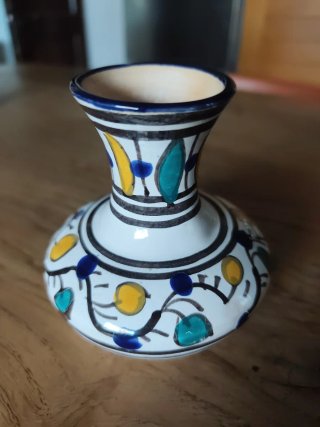 Vasetto in ceramica stile rustico mediterraneo