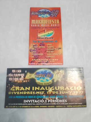Lote de 6 Flyers Antiguos Discoteca El Cel