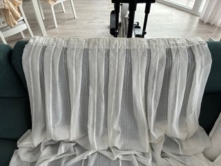 2 Cortinas blancas 93 cmx2