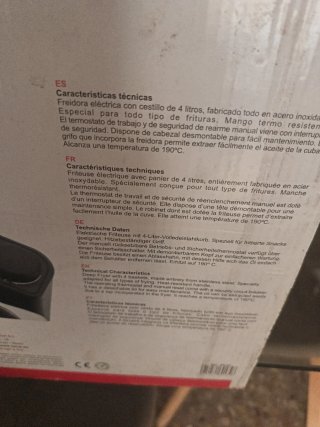 Freidora industrial acero inoxidable