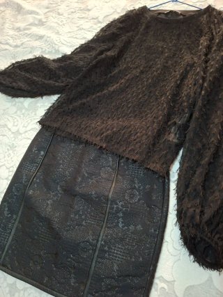 Blusa Zara manga globo, regalo falda