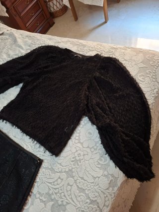 Blusa Zara manga globo, regalo falda