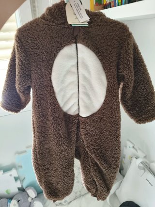 Abrigo bebé oso peluche
