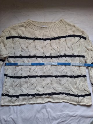 Jersey Zara Beige y Negro Talla S