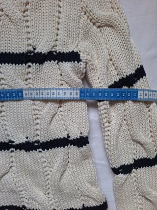 Jersey Zara Beige y Negro Talla S