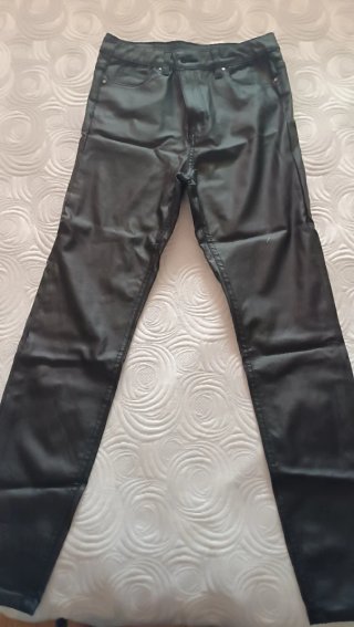 Pantalón de Polipiel Negro