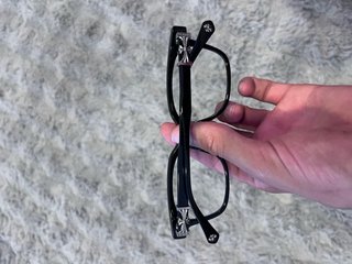 Óculos Chrome Hearts Pretos