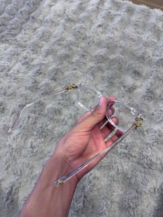 Óculos Chrome Hearts Transparentes