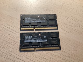 2 Módulos RAM SO-DIMM 4GB DDR3 1600MHz