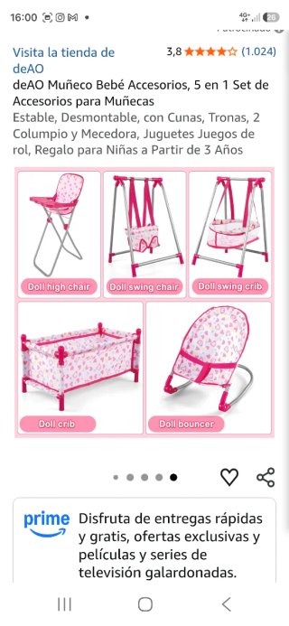 Set de 5 Accesorios para Muñecas