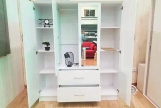 Armario 4 puertas blanco
