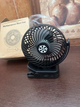 Ventilador Recargable con Pinza y USB