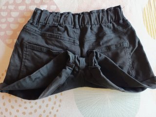 Vaquero corto Bershka mujer negro
