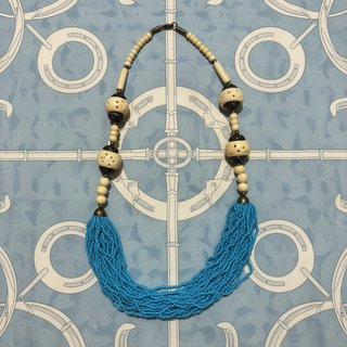 Collar Zara Beige y Azul