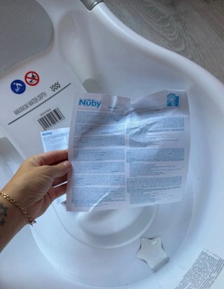 Bañera bebé Nuby blanca