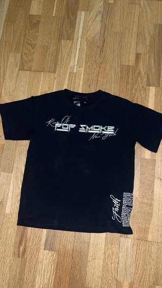 Camiseta Pop Smoke Negra