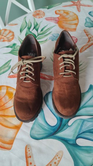 Zapatos Oxford Antelina Marrón Talla 39