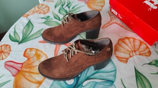 Zapatos Oxford Antelina Marrón Talla 39
