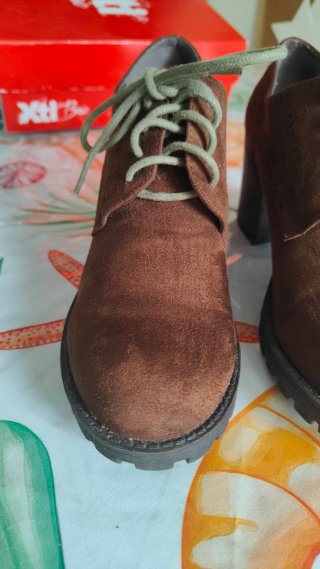 Zapatos Oxford Antelina Marrón Talla 39