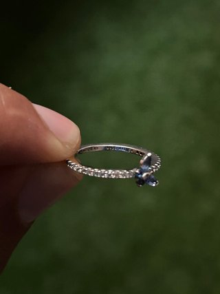 Anillo Pandora Mariposa Azul Plata S925 Talla 52