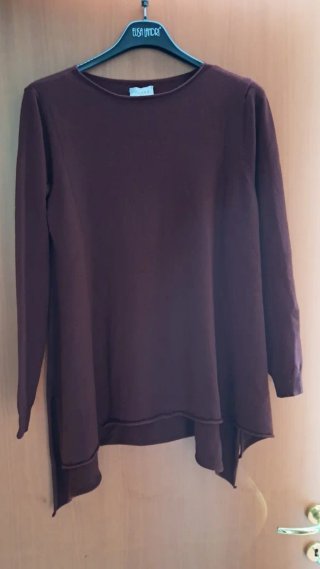 Maxi maglia Class bordeaux