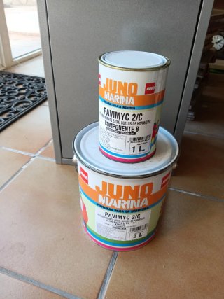 Bote Pintura JUNOMARINA PAVIMYC 2/C EPOXI , "lotes