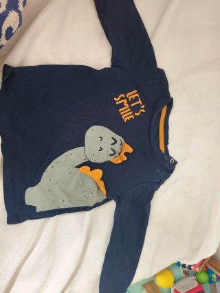 Camisetas niño manga larga 12 meses varias marcas