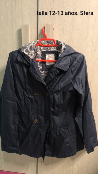 Gabardina Azul Sfera talla 12-13