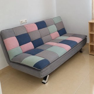Sofá Cama Estilo Patchwork 185x105 cm